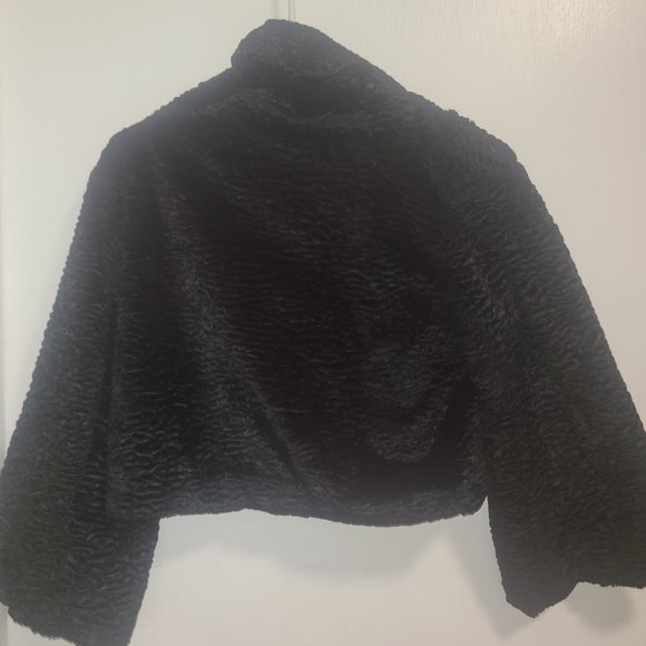 Black Wool Sweater Jacket - Picture 2 of 4